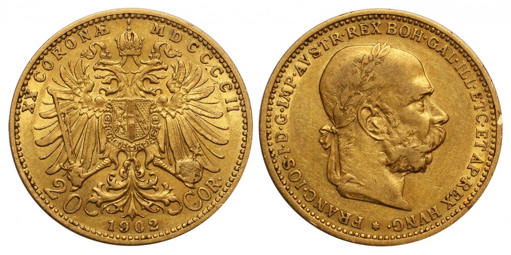 Ferenc József 20 korona 1902